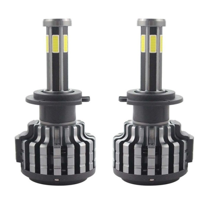 Set 2 LED-uri Auto Techstar&reg; F6, H7, 45w, 5000 Lumeni, 6500K, AUTO, 12-24 Volti, COB, Canbus