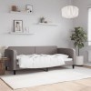 VidaXL Pat de zi, gri taupe, 90x200 cm, material textil 354036