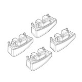 Kit montaj bare plafon C159 pentru Fiat Panda, Panda Van si Pandina