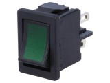 Comutator Balansier Verde 4A 250V IP40 Cu Lumină 230V