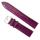 Cumpara ieftin Curea Ceas Time Veranda &ndash; Piele Naturală Mov Lila, Imprimeu Șarpe (WZ783)