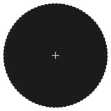 vidaXL Podea de trambulină rotundă de 4,57 m, negru, material textil 92407