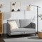Canapea Soini 78x125x67cm extensibila gri deschis [en.casa] HausGarden Leisure