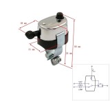 Bloc lumini + Claxon - universal (2 pozitii + 1 buton), Oem