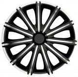 Set 4 Buc Capace Roti Argo Nero Silver &amp;amp; Black 14&amp;quot; 44855