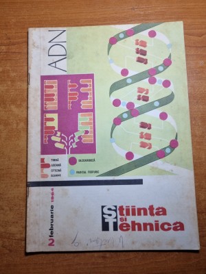 stiinta si tehnica februarie 1964-art.onesti,medicina si religia,olimpiada tokyo foto