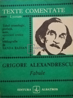 Sanda Radian - Grigore Alexandrescu - Fabule (editia 1986) foto