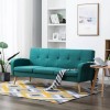 VidaXL Canapea de 3 persoane, material textil, verde