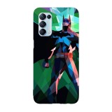 Husa compatibila cu Oppo A74 5G model Prism Batman, Silicon, TPU, Viceversa, Transparent, Carcasa