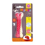 Cumpara ieftin KidDog Jucarie Caini, HipHop, Os Antibacterian, Aroma Friptura Vita, Cauciuc, 11 cm