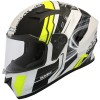Casca integrala Smk Stellar Swank MA124, negru/galben, marime XS