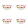 Set boluri, 4 piese, 400 ml, Plastic, Alb
