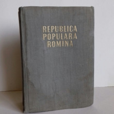 CARTE REPUBLICA POPULARA ROMANA 1960