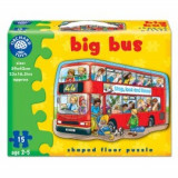 Puzzle de podea Autobuzul (15 piese) BIG BUS, orchard toys