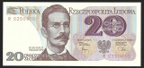POLONIA 20 ZLOTI ZLOTYCH 1982 [1] P- 149a.1 , Prefix serie cu 1 Litera ( R ) , UNC , necirculata