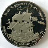 SAMOA 1 TALA 1972,PROOF,( 250th Anniversary -Jacob Roggeveen&#039;s Discovery -Samoa), Australia si Oceania, Cupru-Nichel