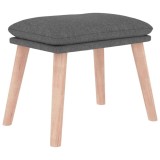 Cumpara ieftin Taburet, gri deschis, 45x29,5x35 cm, material textil