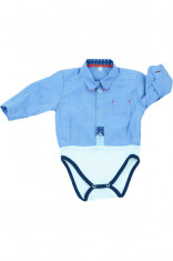 Body tip camasa pentru baieti Baby Colibra 8056062, Albastru foto