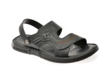 Cumpara ieftin Sandale GRYXX negre, 69C01, din piele naturala