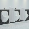 VidaXL Paravan protecție pisoar cu montaj &icirc;n perete alb ceramică