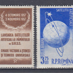 1957 LP 444 a SATELITI ARTIFICIALI AI PAMANTULUI TRIPTIC CU VINIETA SARNIERA