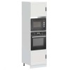 vidaXL Dulap Cuptor 2 buc Porto Alb Lemn, 60x57x207cm, Ajustabil