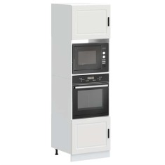 vidaXL Dulapuri pentru cuptor 2 buc Porto Alb lemn prelucrat 3315051