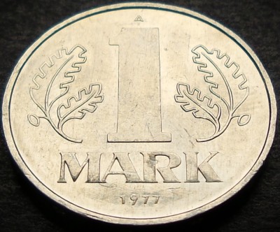 Moneda 1 MARCA RDG - GERMANIA DEMOCRATA, anul 1977 * cod 3387 A foto