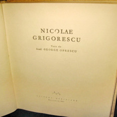 4296- Carte Arta romaneasca: G. Oprescu-Grigorescu 1963.