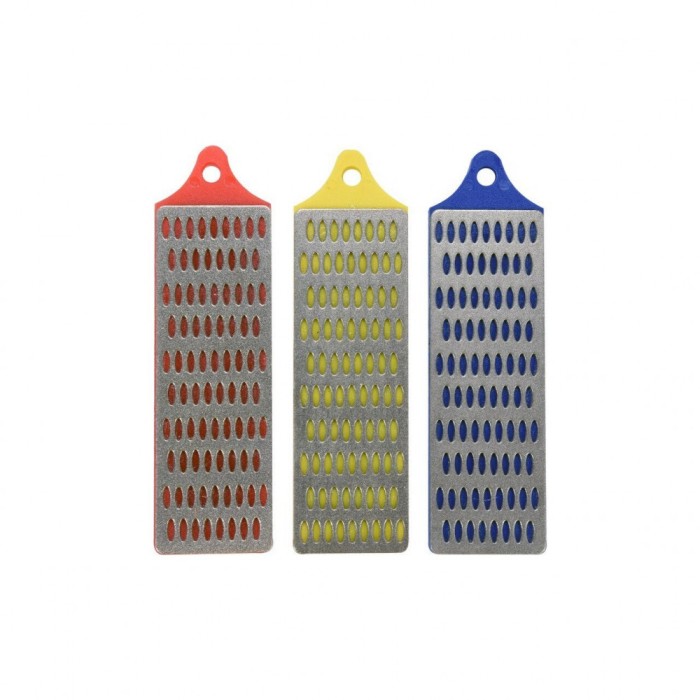Set 3 pietre abrazive diamantate 75x25mm Vorel 26140
