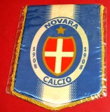 Fanion fotbal - NOVARA CALCIO 1908 (ITALIA) - folie de protectie si dimensiuni mari 31X22 cm-fara bara de sustinere