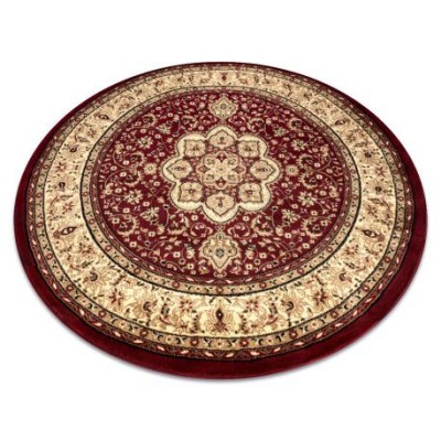 Covor Royal Adr cerc model 521 vin roșu, cerc 120 cm foto