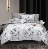 Cumpara ieftin Lenjerie Pat Solomun Fx030, Bumbac, 4 Piese, Fara Elastic, Alb, Gri