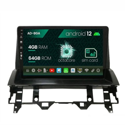 Navigatie Mazda 6 (2002-2008), Android 13, A-Octacore 4GB RAM + 64GB ROM, 10.1 Inch - AD-BGA10004+AD-BGRKIT321V2 foto