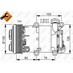 Compresor climatizare Ford Transit Nrf 32410