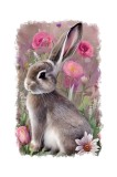 Cumpara ieftin Sticker decorativ, Iepure, Roz, 85 cm, 6579ST, Oem