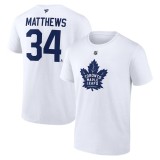 Toronto Maple Leafs tricou de bărbați Auston Matthews #34 Fanatics Authentic Stack Name &amp;amp; Number T-Shirt - White - XL