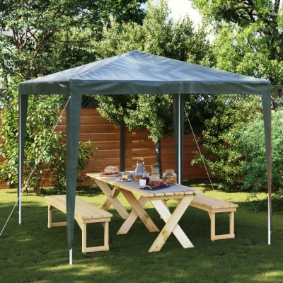 vidaXL Cort de petrecere profesional, verde, 2,5 x 2,5 m, 90 g/m&amp;sup2; foto