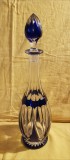 DECANTOR DIN CRISTAL PENTRU BĂUTURI FINE-BOEMIA ANII 70