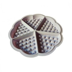 Forma silicon 5 cavitati triunghi, Pentru Grofe, Mov, 21 cm, 254COF