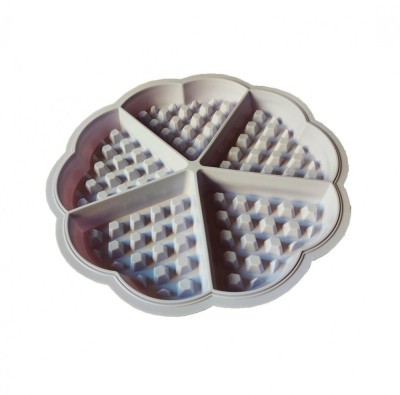 Forma silicon 5 cavitati triunghi, Pentru Grofe, Mov, 21 cm, 254COF foto