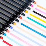 Set 40 markere cu doua capete, Multicolor, Geanta Inclusa