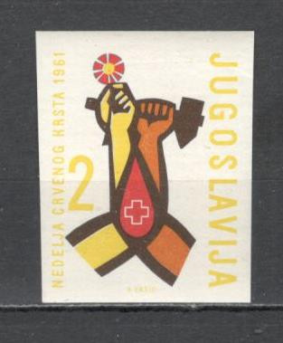 Iugoslavia.1961 Marci de binefacere-Crucea Rosie nedantelat SI.657 foto