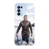 Husa compatibila cu Oppo A77, Viceversa, model Bjorn Lothbrok Vikings, Silicon, TPU, Transparent, Carcasa