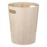 Coș de Gunoi Birou, Model Lemn, Diametru 25x30cm, Capacitate 8.5L, Bej, Oem