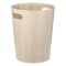 Coș de Gunoi Birou, Model Lemn, Diametru 25x30cm, Capacitate 8.5L, Bej