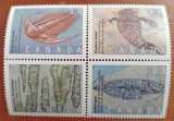 CANADA-&#039;&#039;FOSILE&#039;&#039; BLOC DE 4-MNH-Nestampiata-MNH LUX