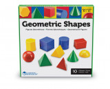 Corpuri geometrice din plastic - 10 piese, Learning Resources