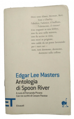 Antologia di spoon river - di edgar lee masters foto