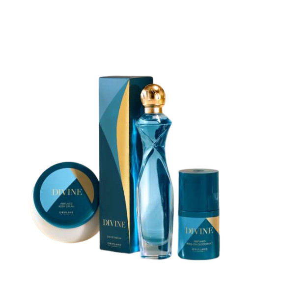 Set Divine deodorant 50ml, crema de corp 50 ml , si apa de parfum 250 ml